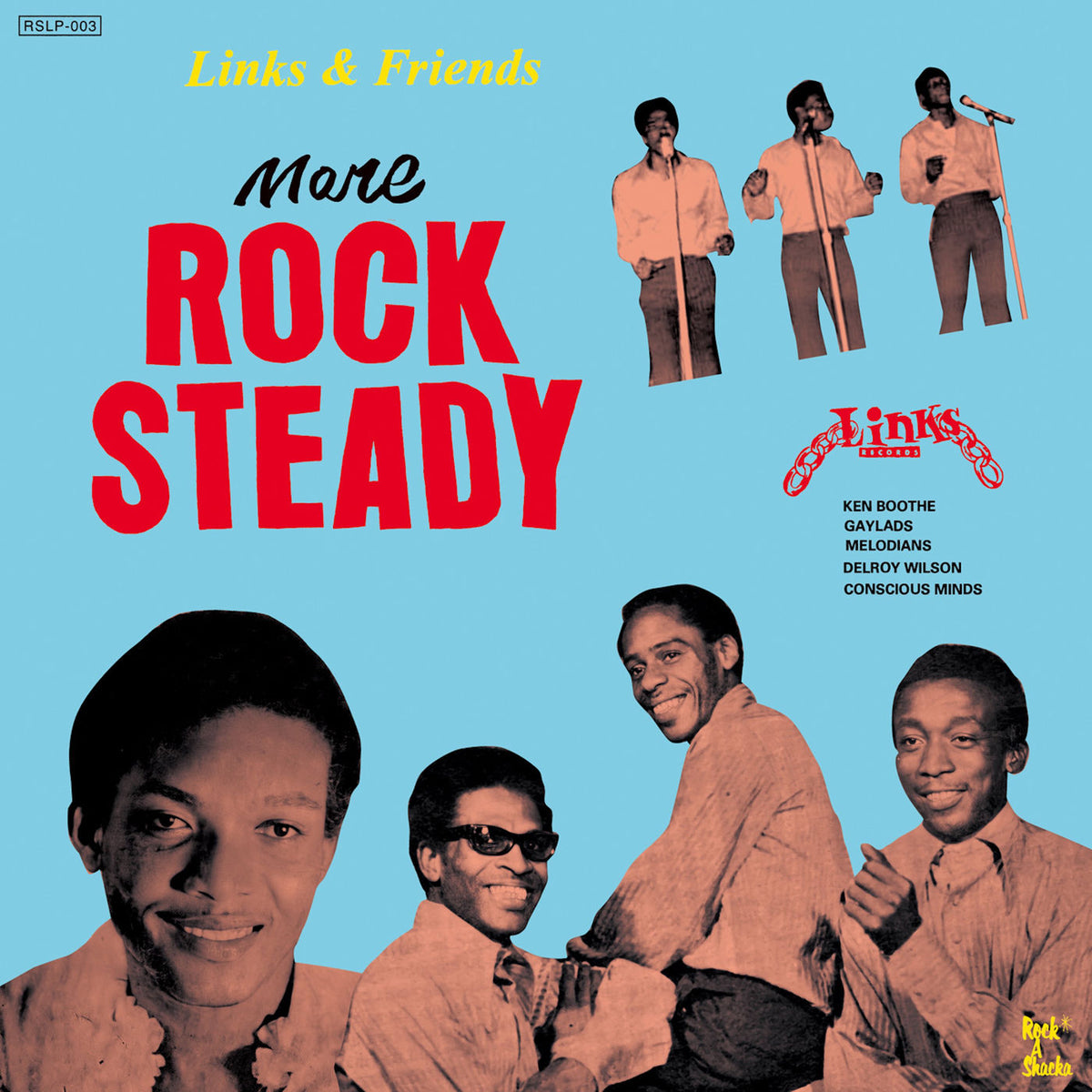 Various Artists – Links & Friends - More Rock Steady vinyl record cover