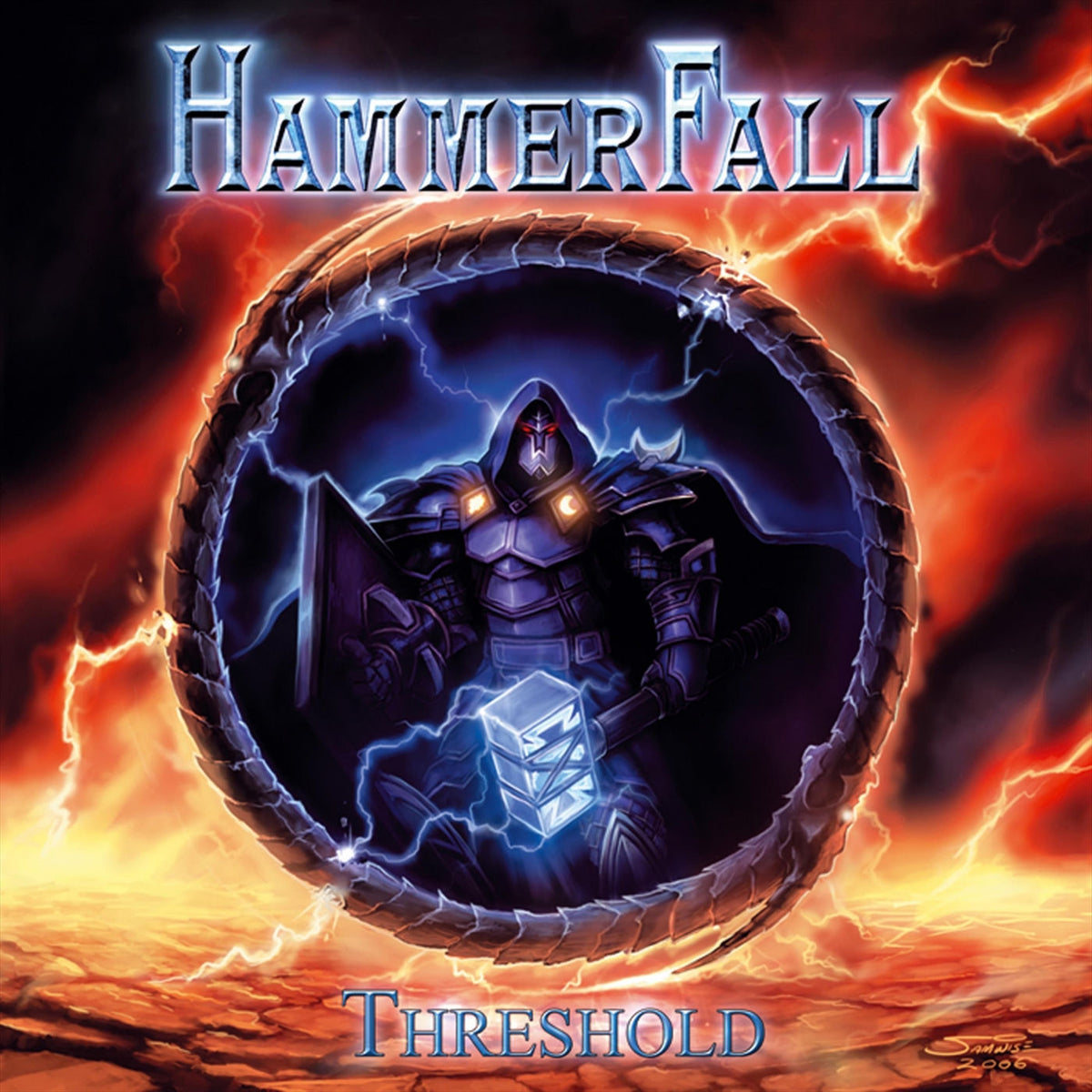 Hammerfall – Threshold vinyl record cover