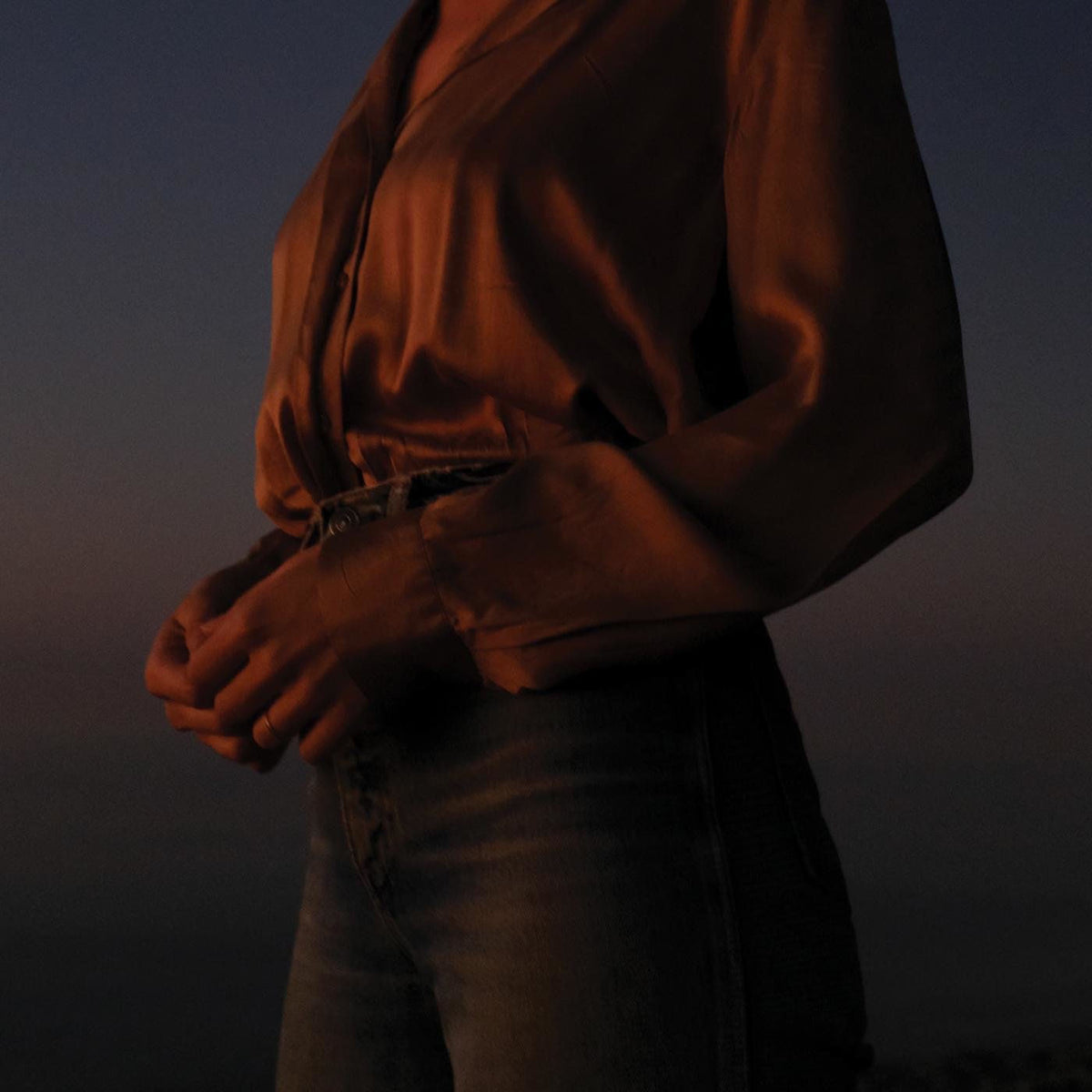Jenny Berkel – These Are The Sounds Left From Leaving [LP] (OPAQUE APRICOT VINYL) vinyl record cover