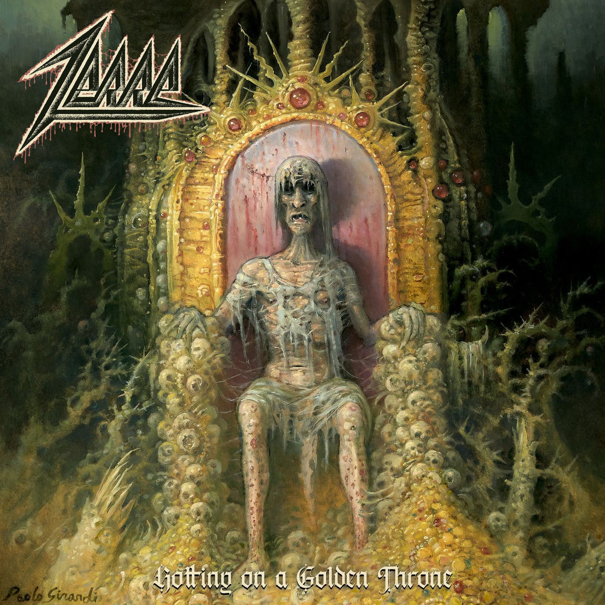 Zerre – Rotting On a Golden Throne vinyl record cover