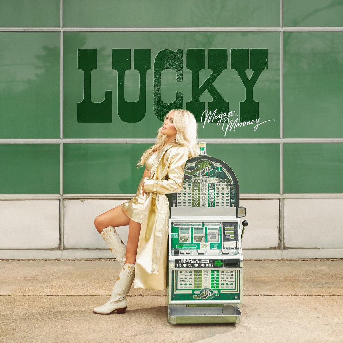 Megan Moroney – Lucky (Translucent Green Vinyl) vinyl record cover