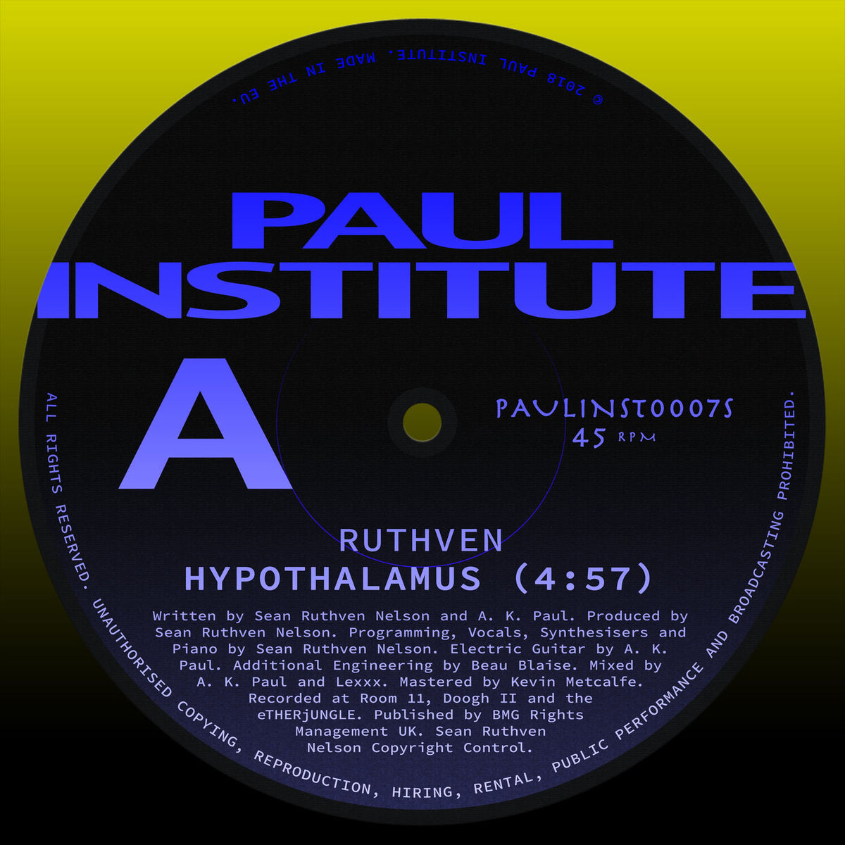Ruthven – Hypothalamus vinyl cover