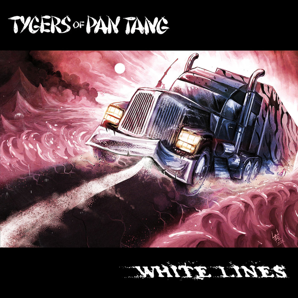Tygers Of Pan Tang – White Lines vinyl cover