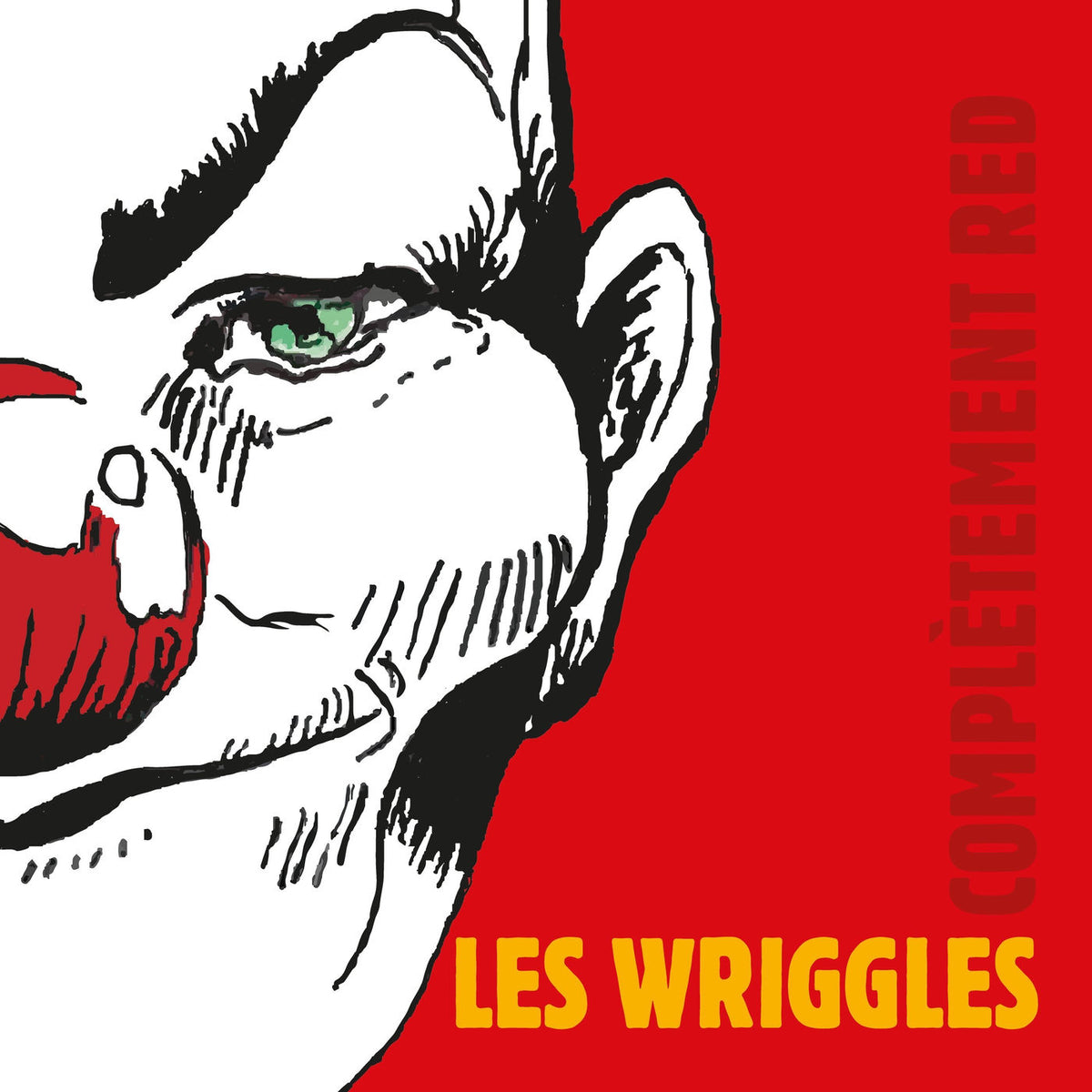 Les Wriggles – Completement Red vinyl record cover