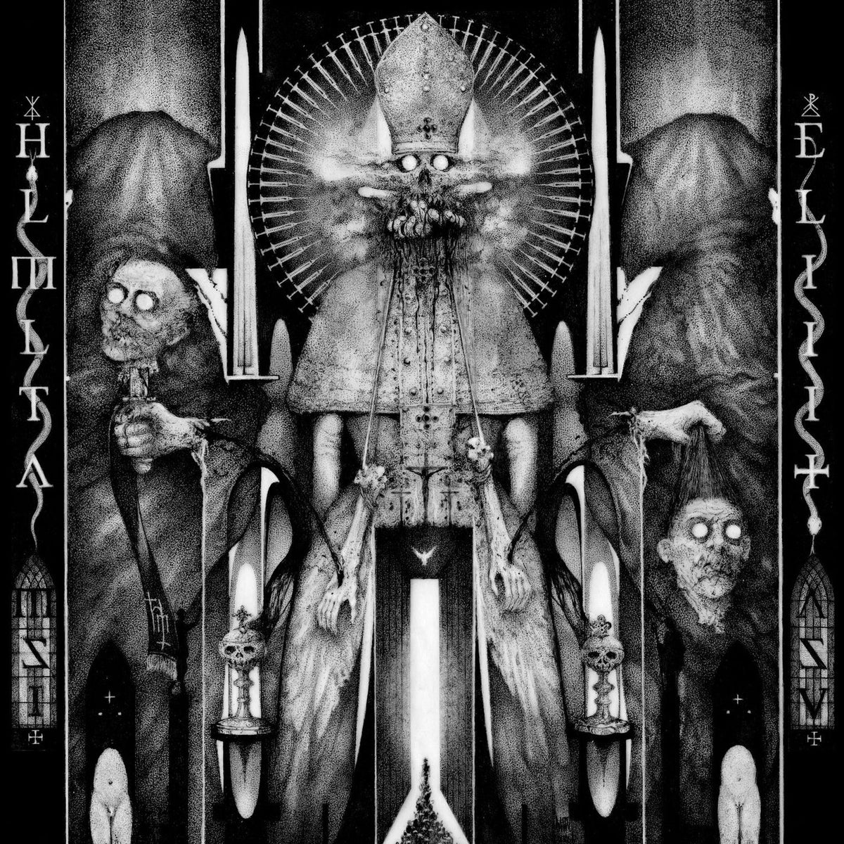Hell Militia – Hollow Void (Coloured Vinyl) vinyl record cover