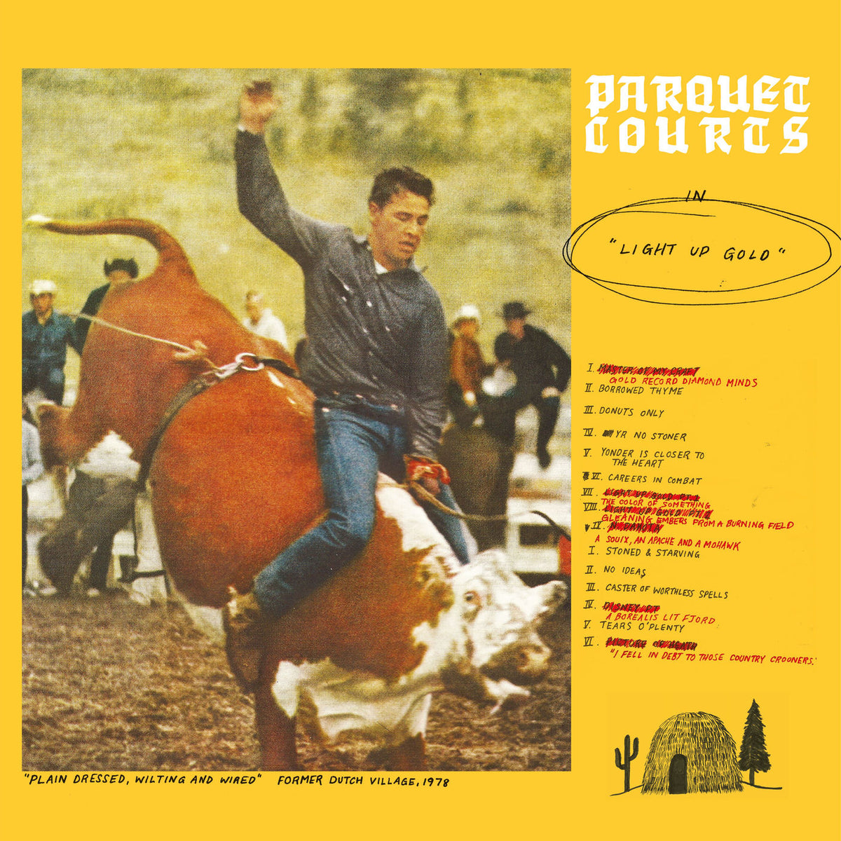 Parquet Courts – Light Up Gold vinyl record cover