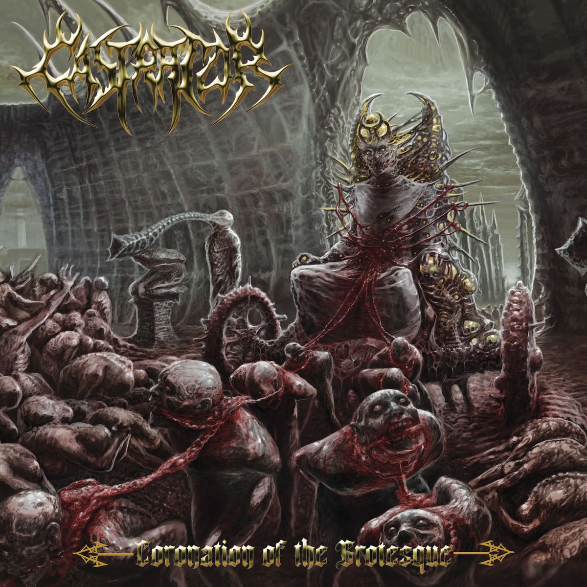 Castrator – Coronation Of The Grotesque vinyl record cover