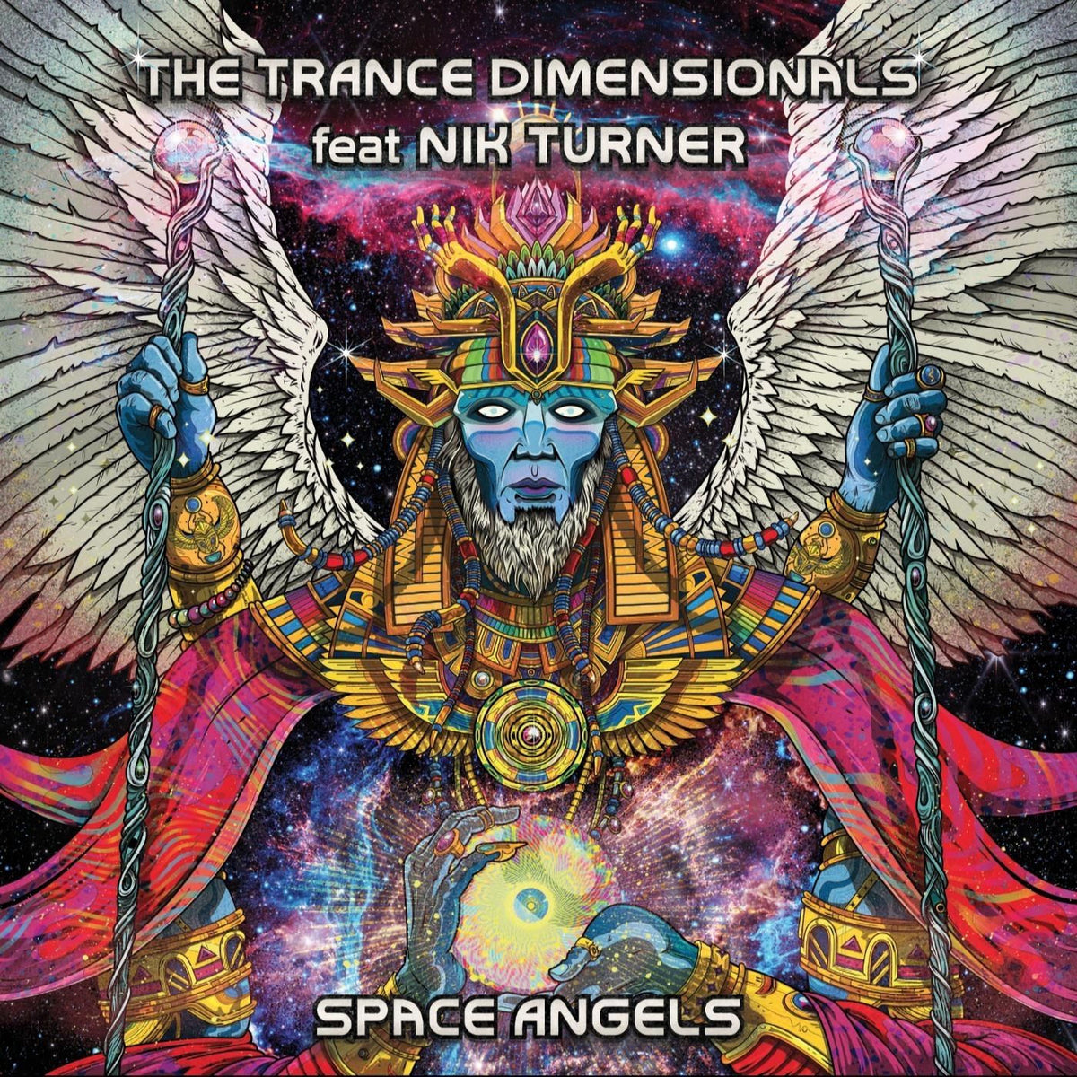 Trance Dimensionals & ... – Space Angels vinyl record cover