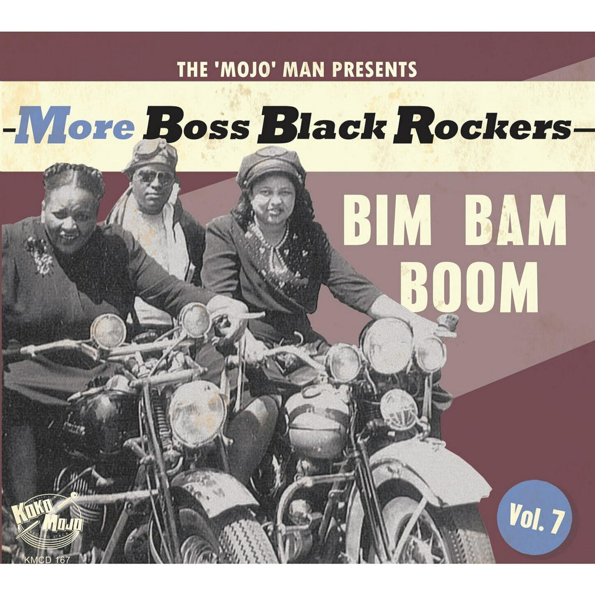 Various Artists – More Boss Black Rockers 7: Bim Bam Boom vinyl record cover