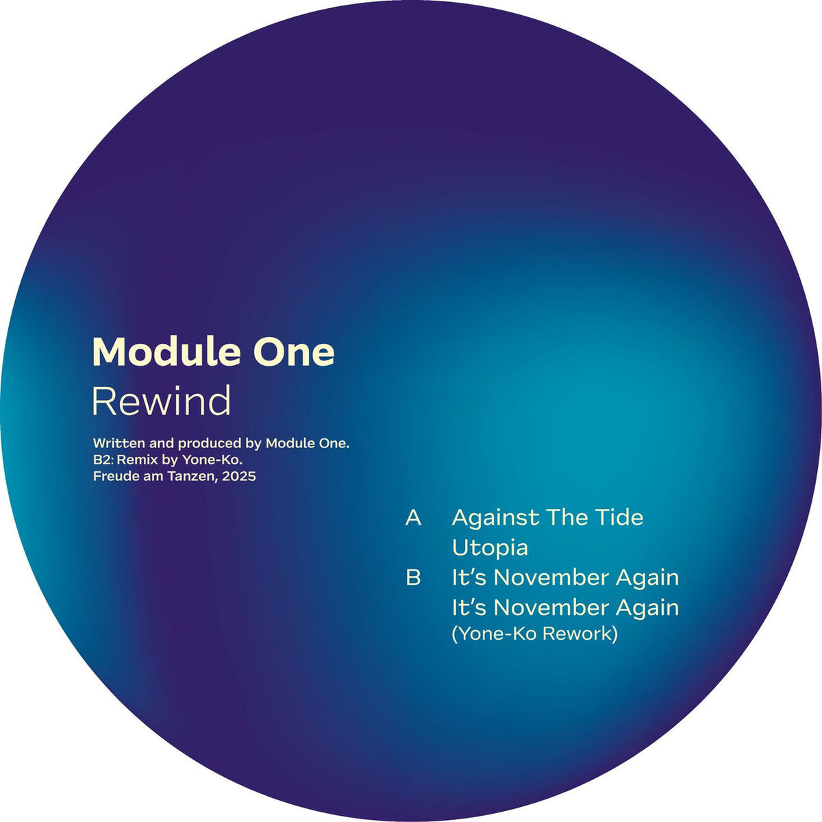 Module One – Rewind vinyl cover