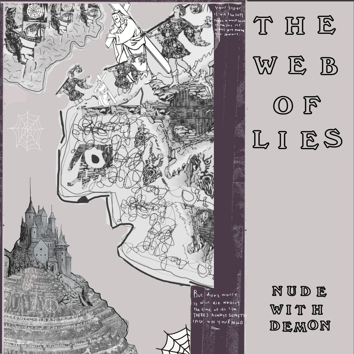 The Web Of Lies – Nude With Demon vinyl cover