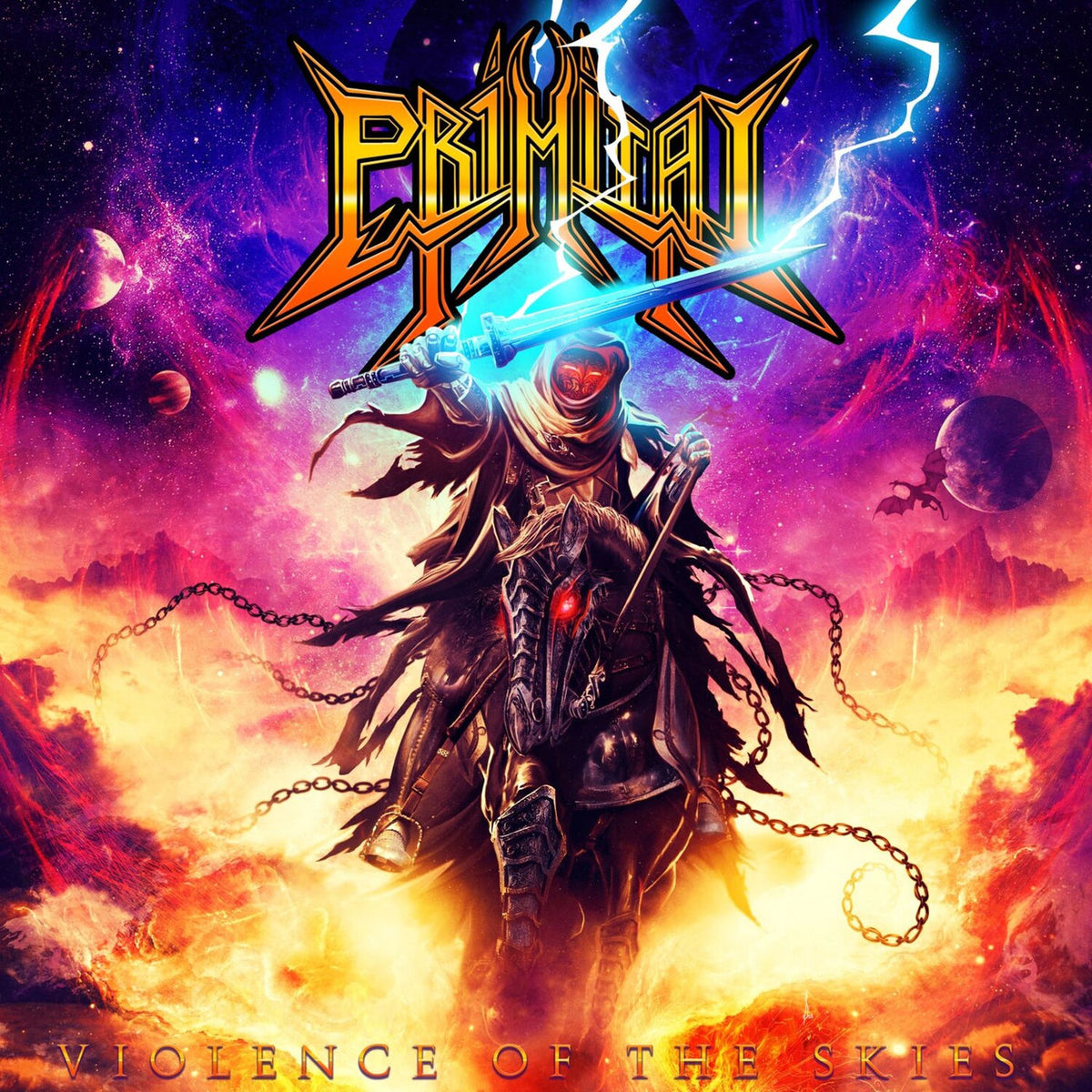 Primitai – Violence of the Skies vinyl record cover