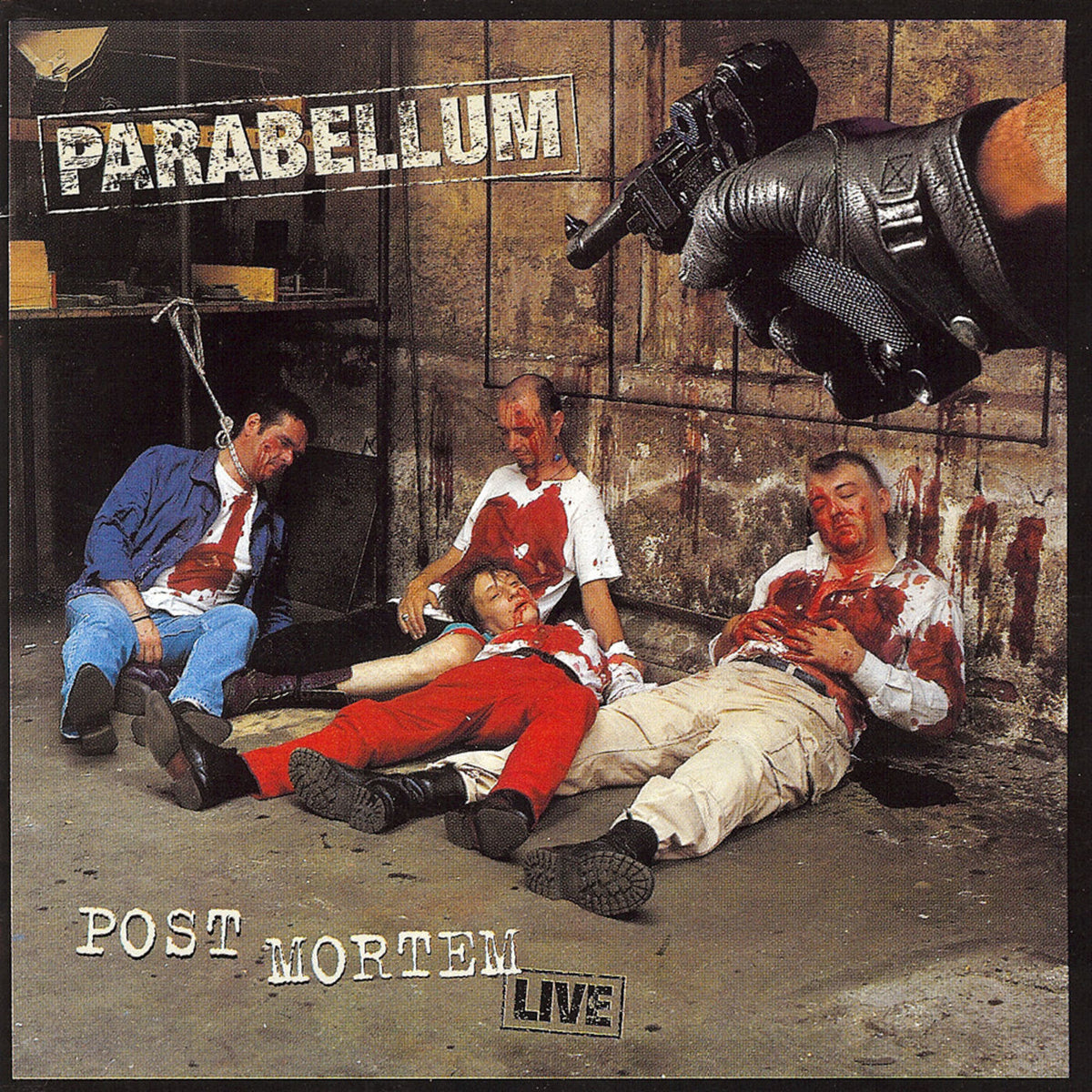 Parabellum – Post Mortem Live (RED & BLACK SPLATTER VINYL) vinyl record cover