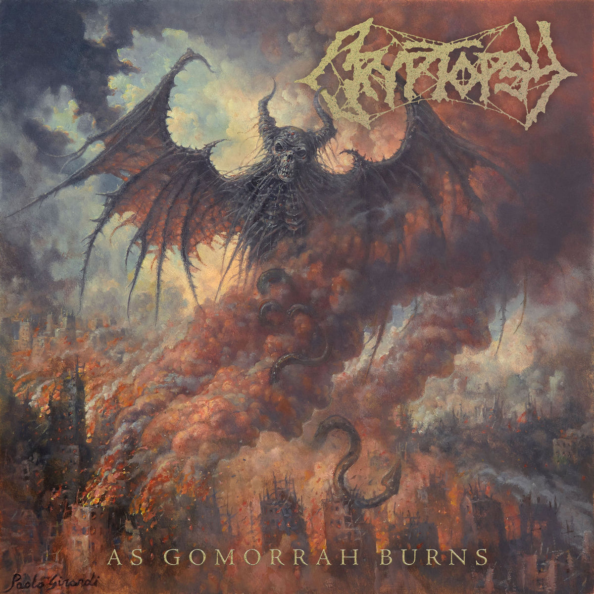 Cryptopsy – As Gomorrah Burns vinyl record cover