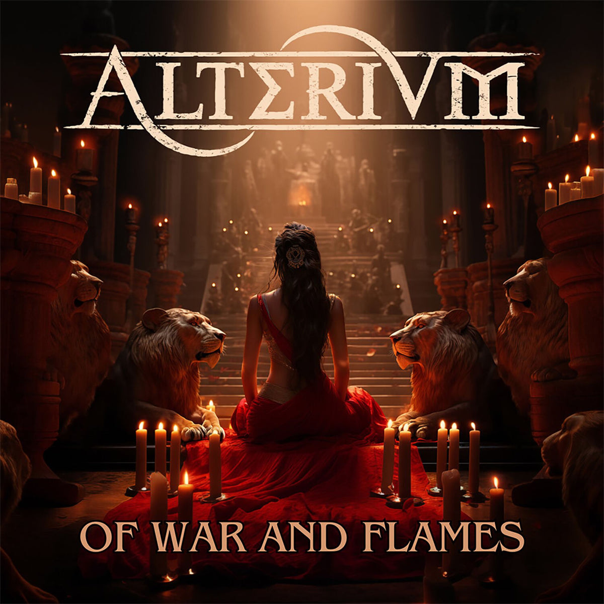 Alterium – Of War and Flames vinyl record cover