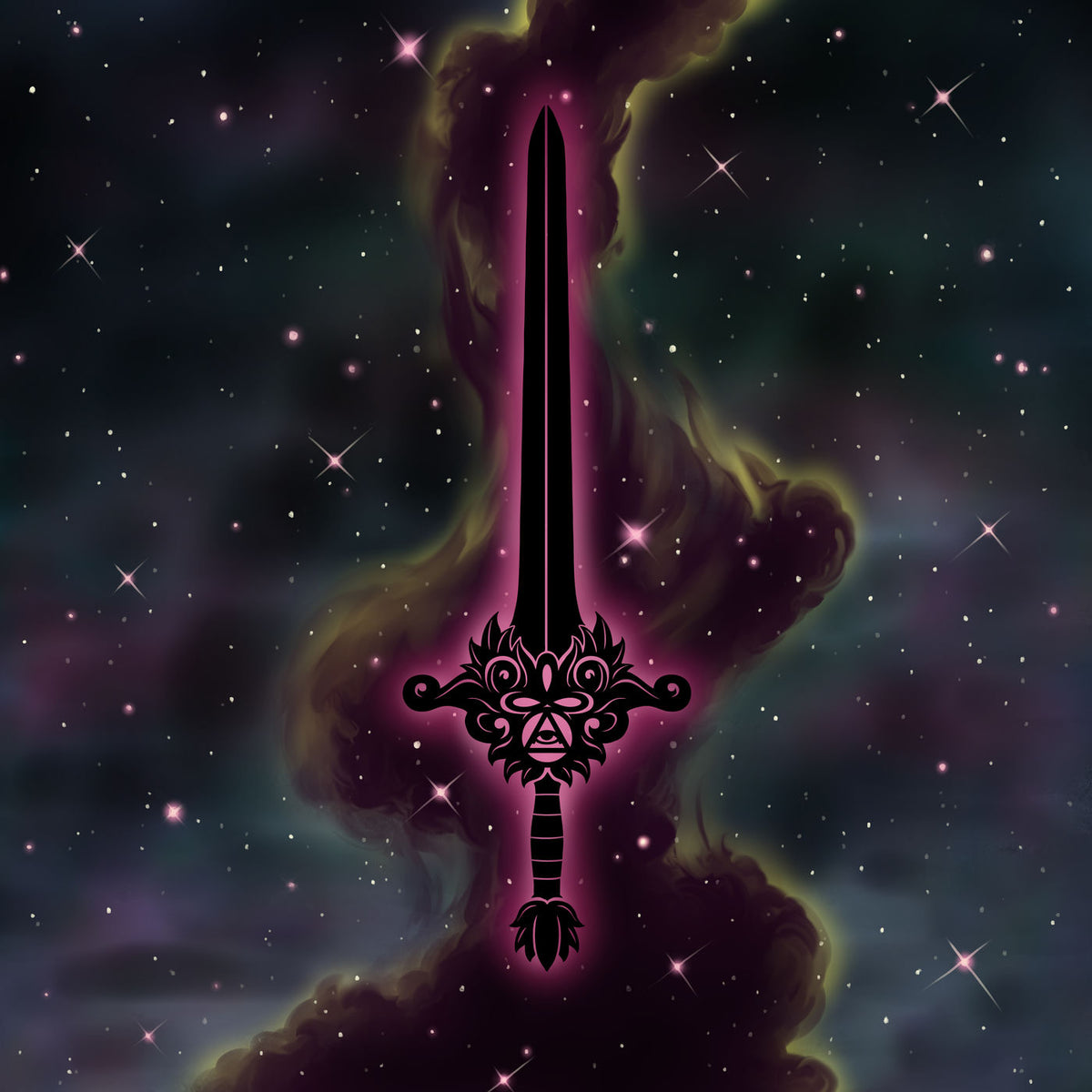 Magic Sword – Awakening (GALAXY SWIRL) vinyl record cover