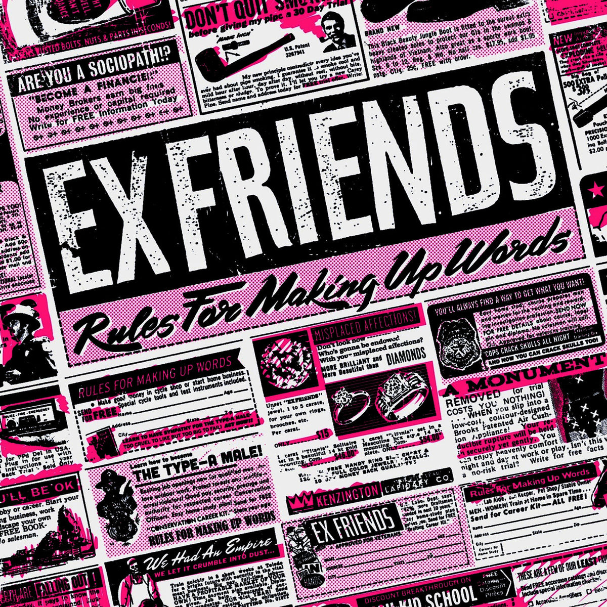 Ex Friends – Rules For Making Up Words vinyl record cover