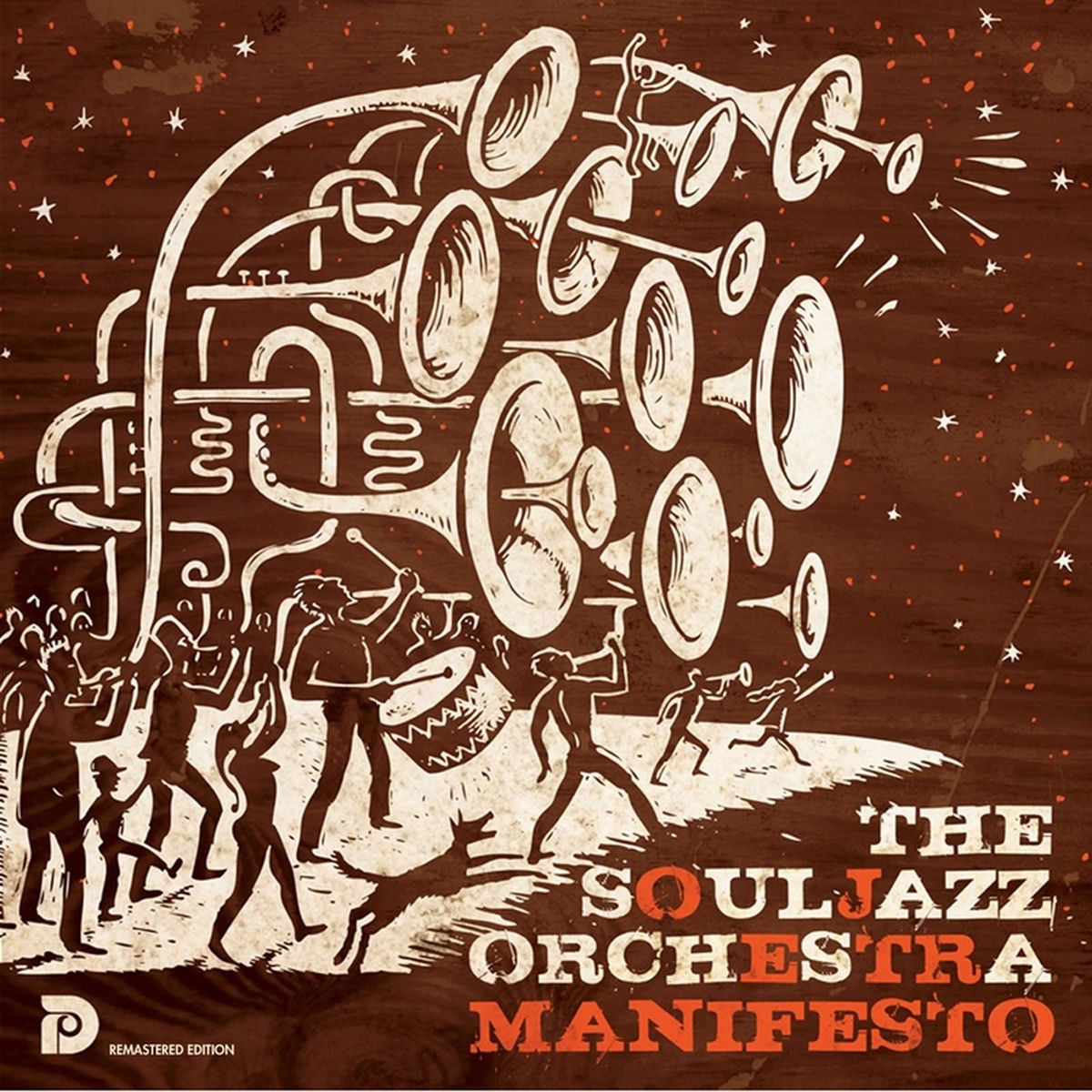 Souljazz Orchestra – Manifesto (Translucent Orange Edition) vinyl record cover