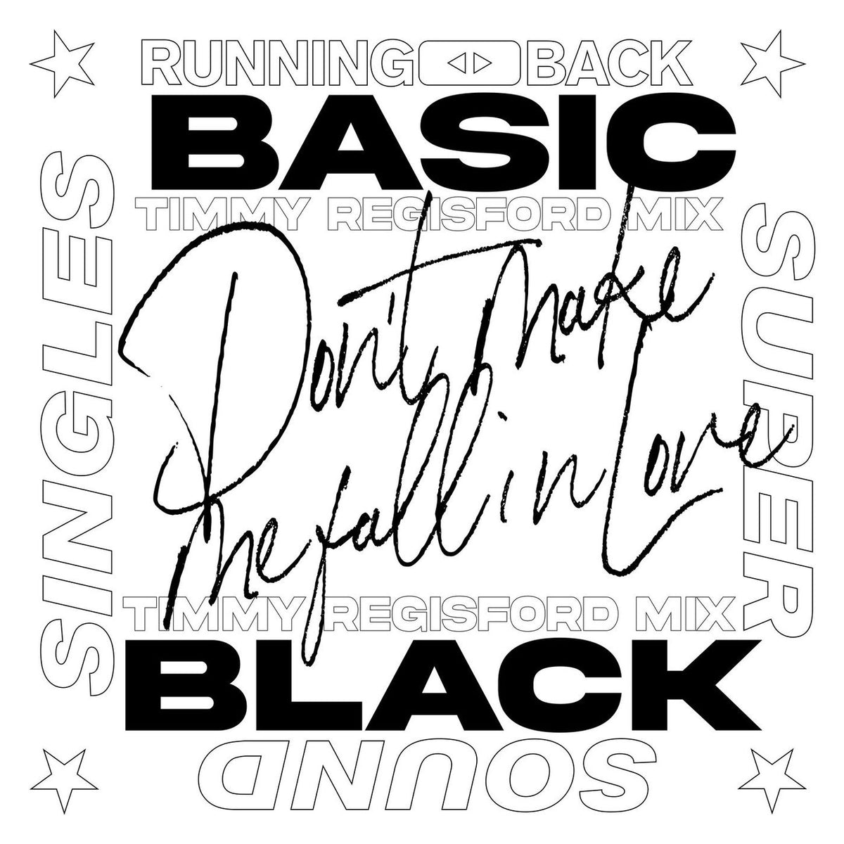 Basic Black – Don't Make Me Fall In Love (Timmy Regisford Vocal Mix Radio Edit) vinyl cover