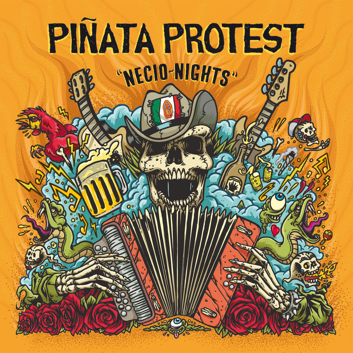 Pinata Protest – Necio Nights vinyl record cover
