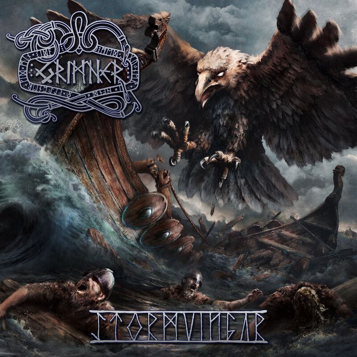 Grimner – Stormvingar vinyl record cover