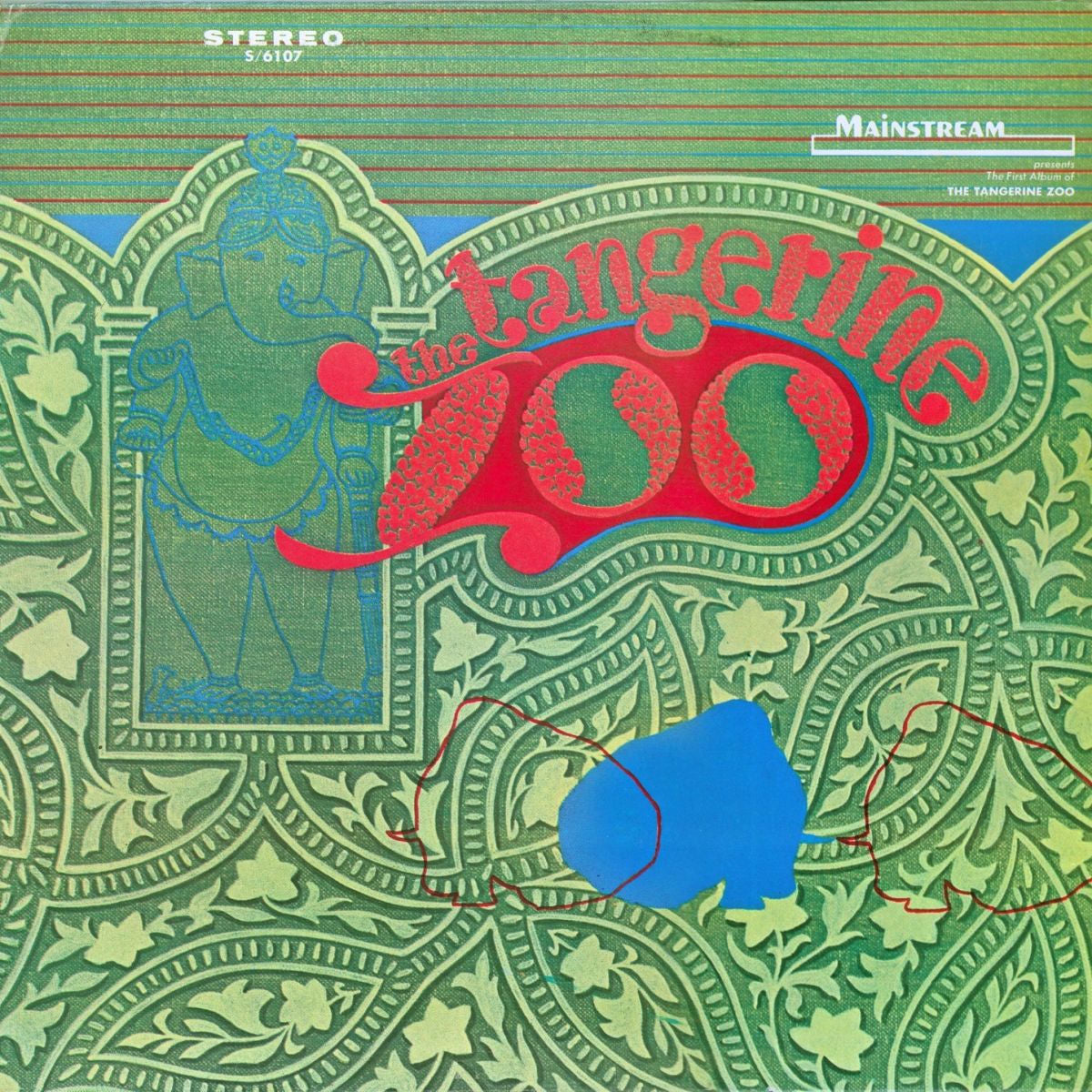 Tangerine Zoo – The Tangerine Zoo (CHLOROPHYLL CLEAR VINYL) vinyl record cover