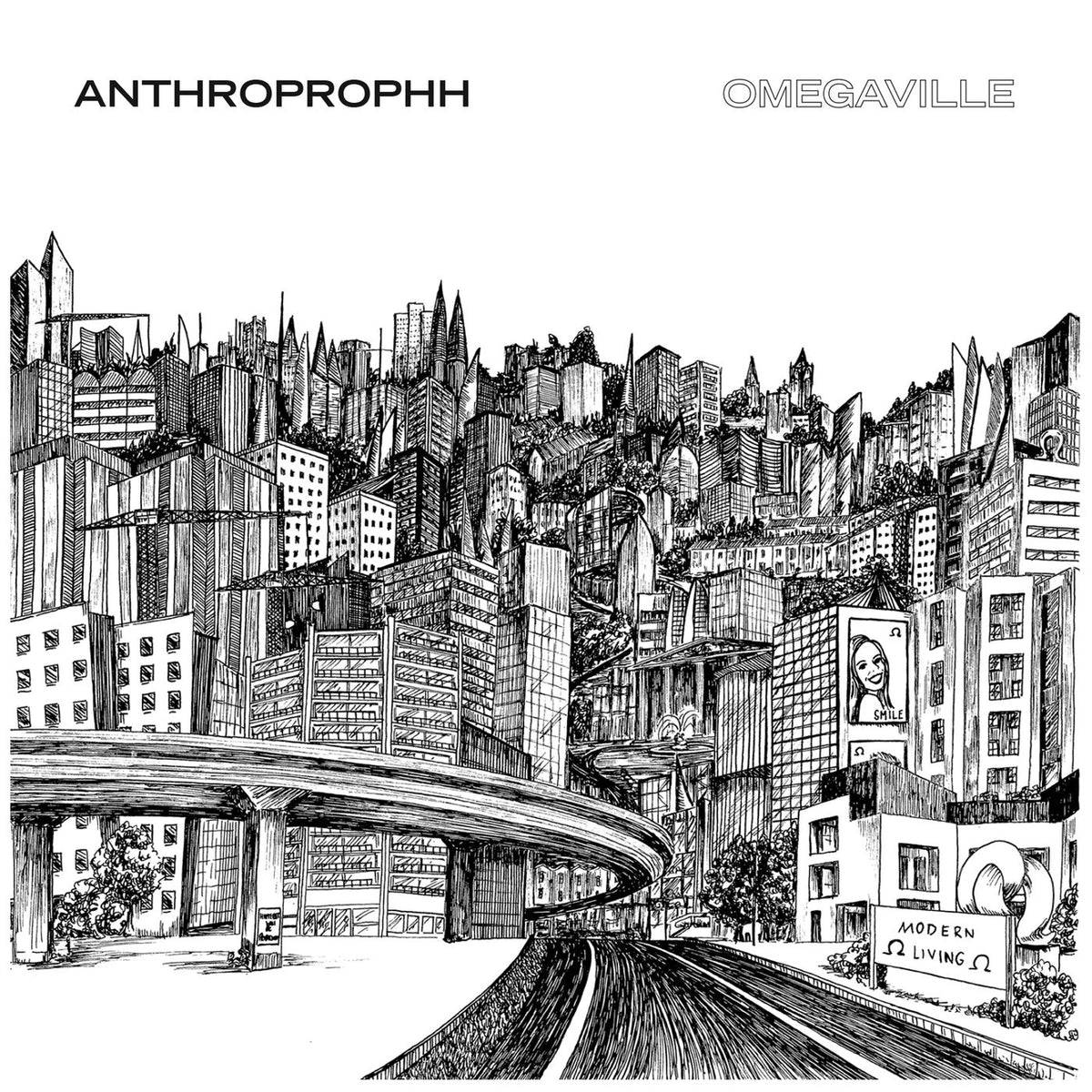 Anthroprophh – Omegaville vinyl record cover