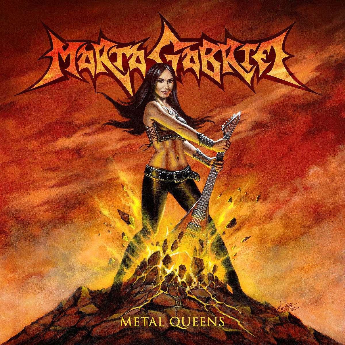 Marta Gabriel – Metal Queens vinyl record cover