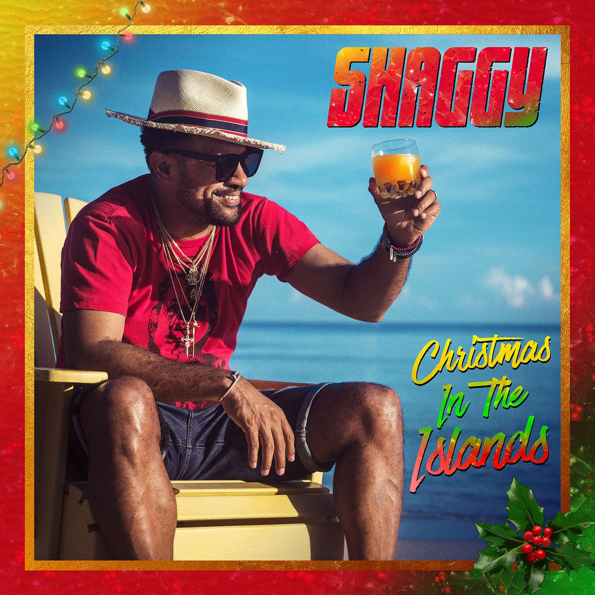 Shaggy – Christmas In The Island (Red Vinyl) (I) vinyl record cover