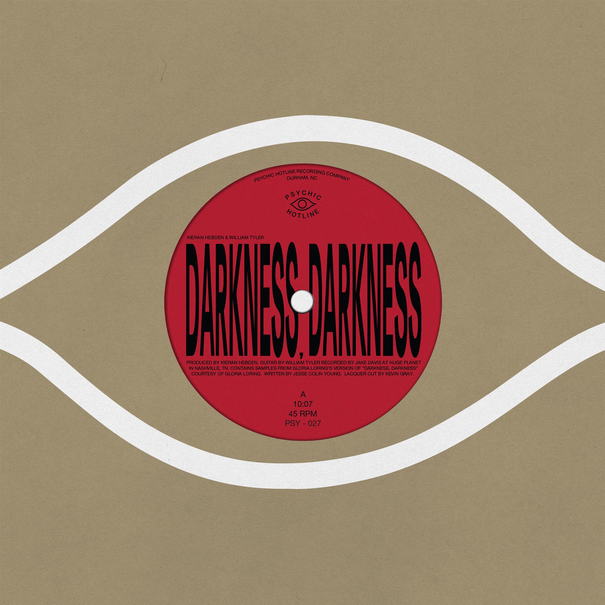Kieran Hebden – Darkness, Darkness / No Services vinyl cover