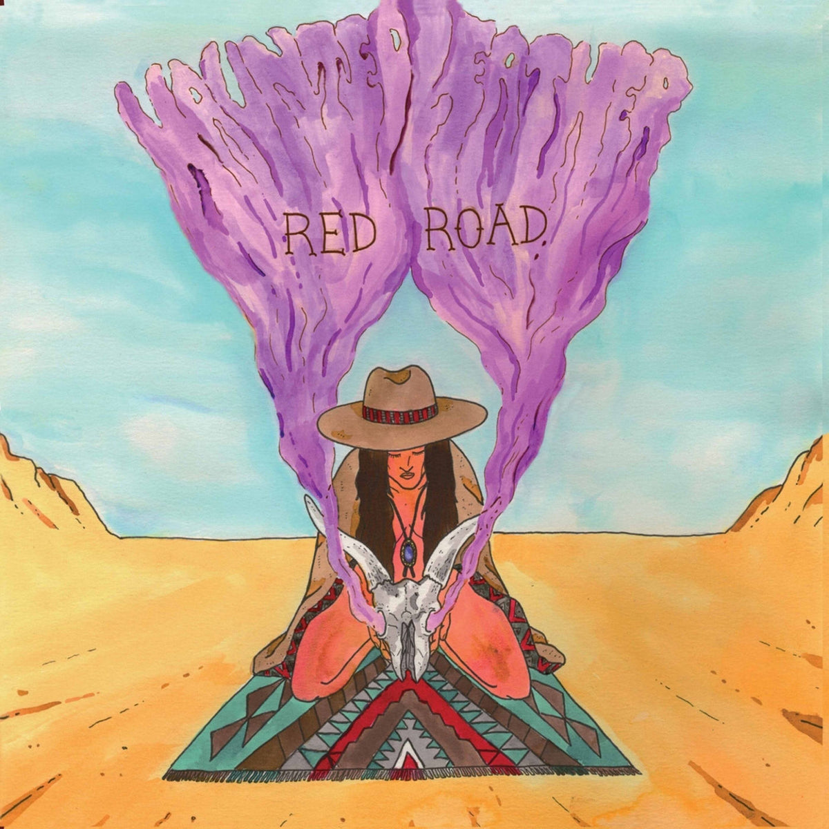 Haunted Leather – Red Road vinyl record cover
