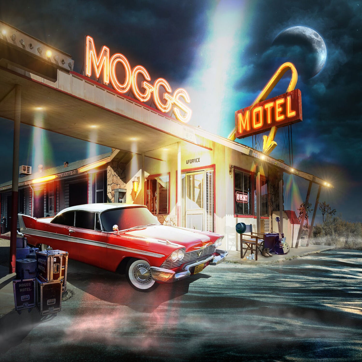 Moggs Motel – Moggs Motel (2LP SOLID BLUE) vinyl record cover