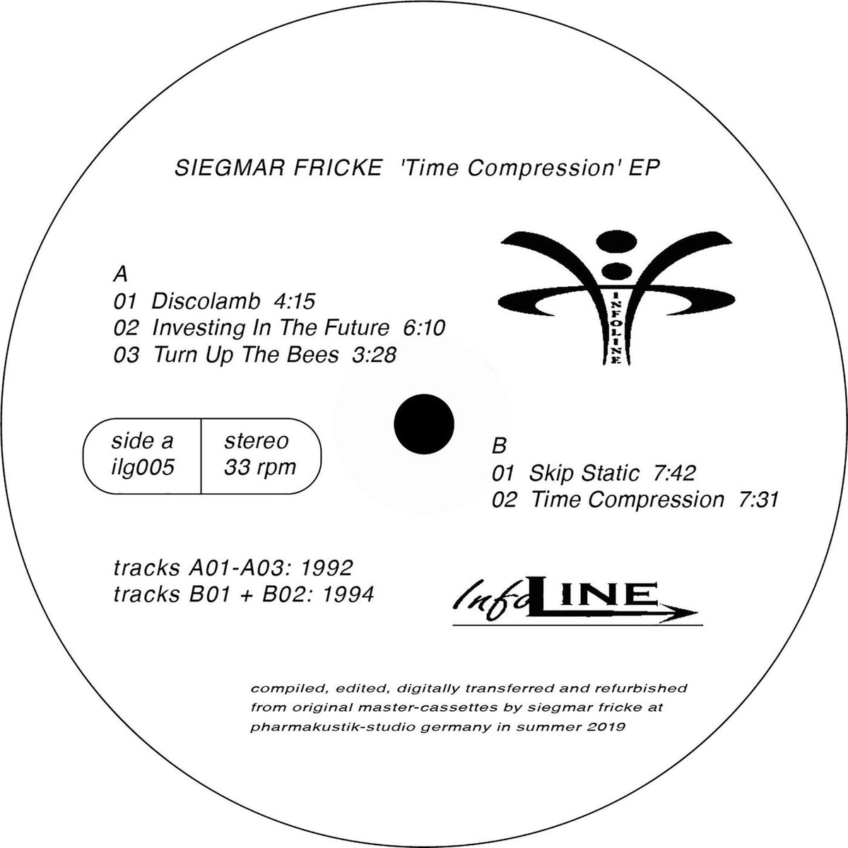 Siegmar Fricke – Time Compression EP vinyl cover