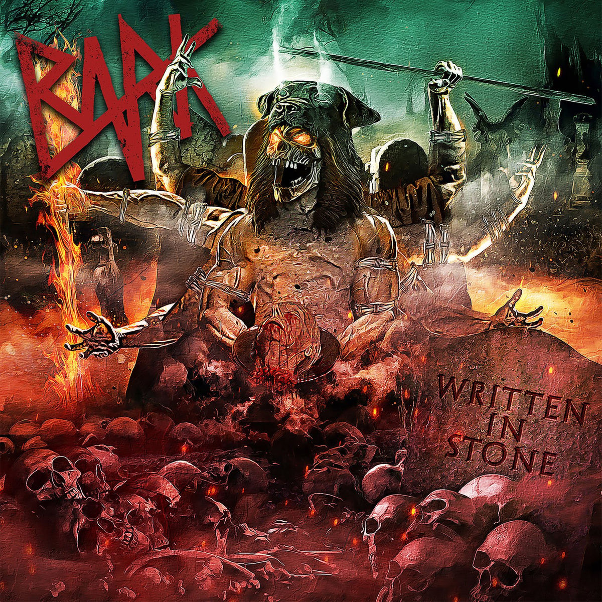 BARK – Written In Stone vinyl record cover