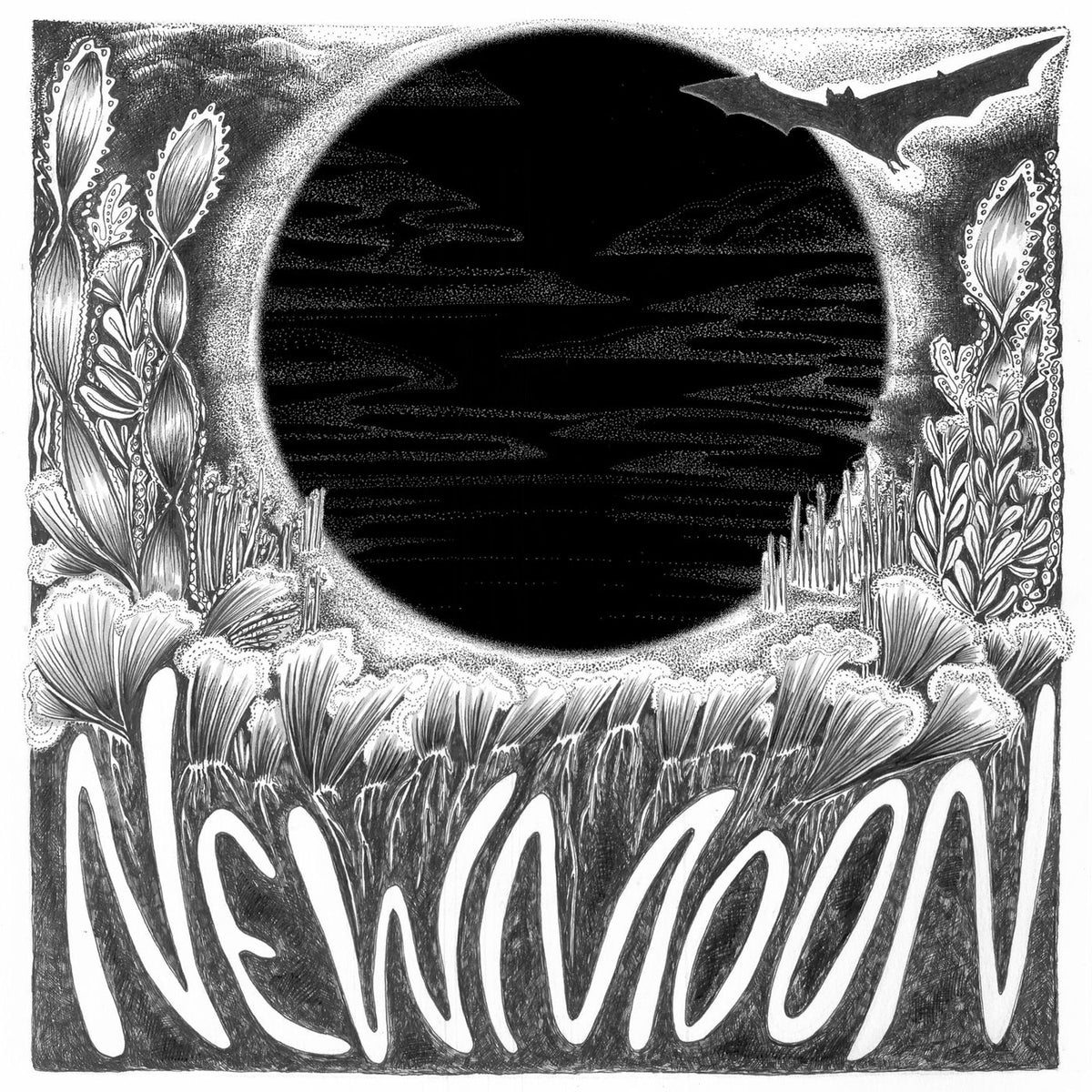 Orbweavers, The – New Moon / Silver Moon — album cover