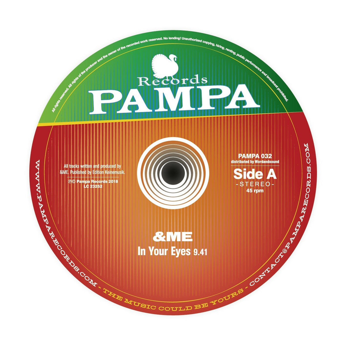 &ME – In Your Eyes vinyl cover
