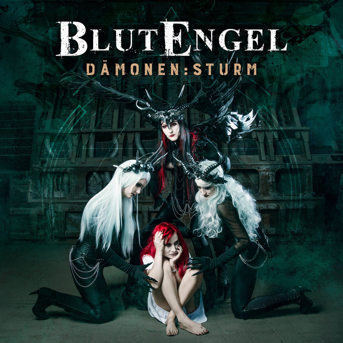 Blutengel – D�Monensturm Dark (GREEN VINYL 2LP) vinyl record cover