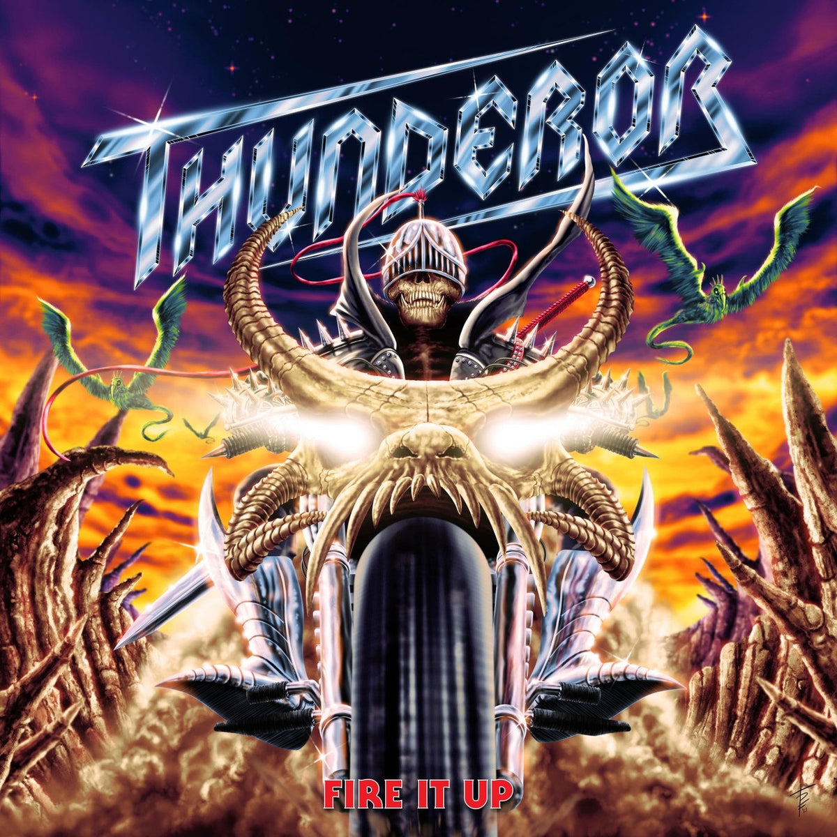 Thuderor – Fire It Up vinyl record cover