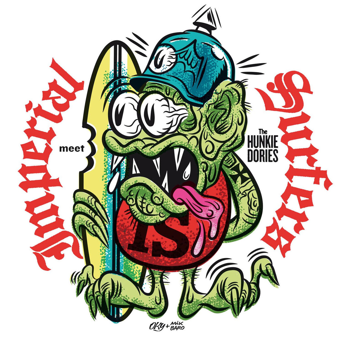 Imperial Surfers – The Imperial Surfers meet the Hunkie Dories — record image 1