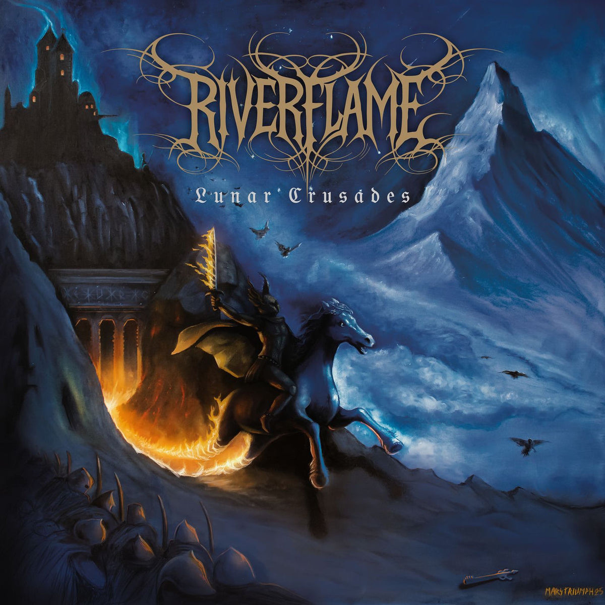 Riverflame – Lunar Crusades vinyl record cover