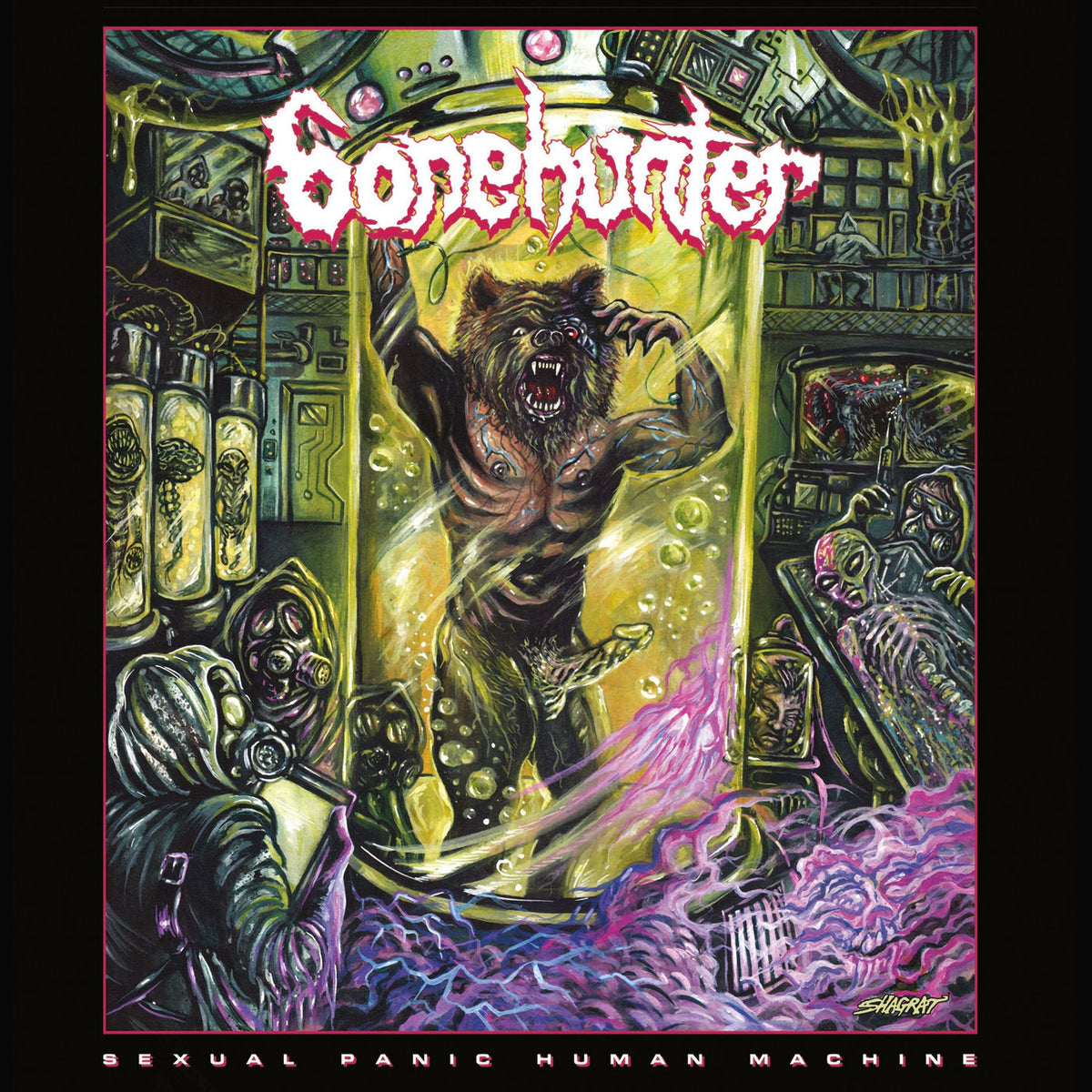 Bonehunter – Sexual Panic Human Machine vinyl record cover