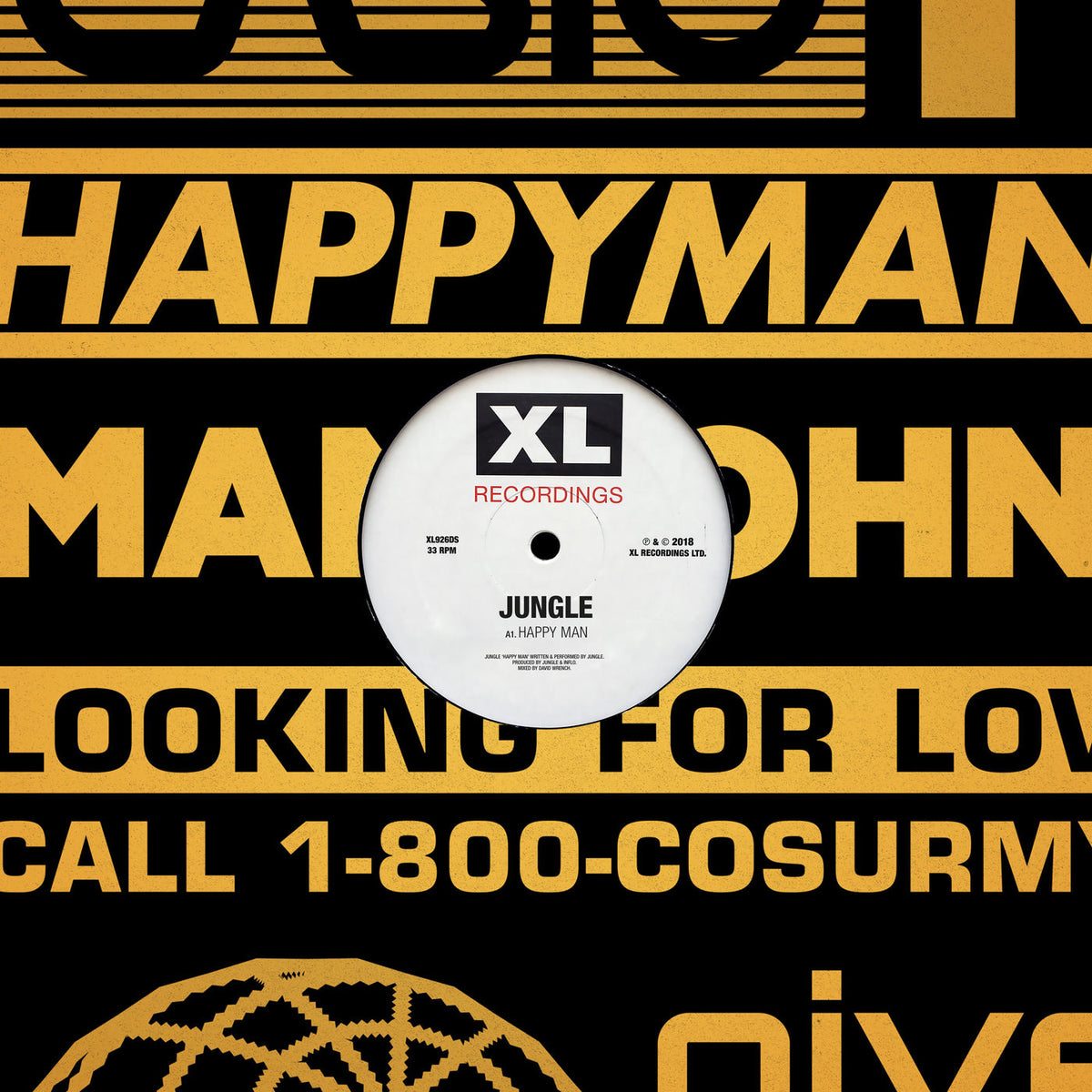 Jungle – Happy Man vinyl cover