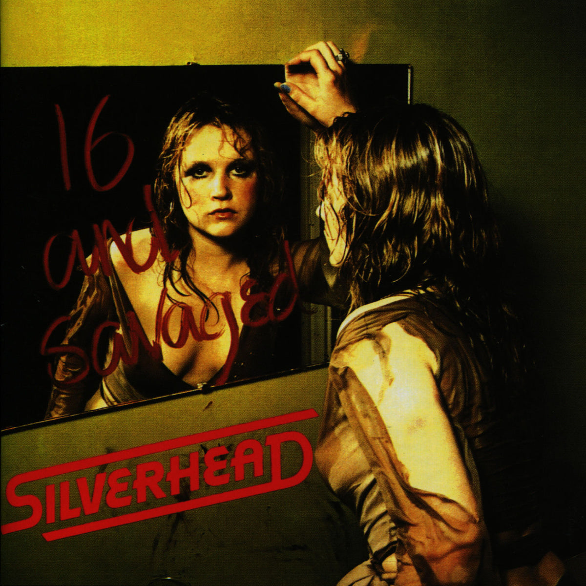 Silverhead – 16 & Savaged vinyl record cover
