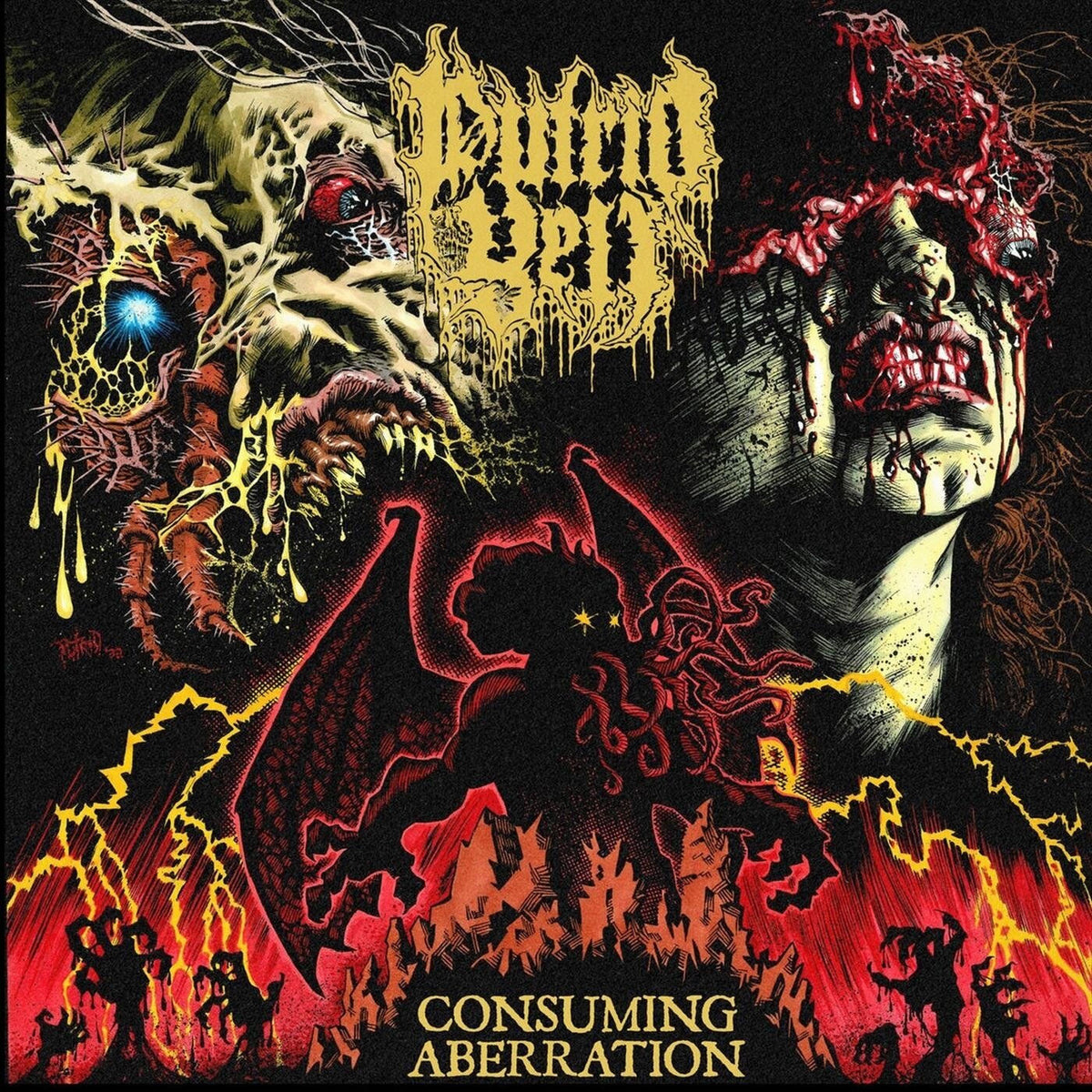 Putrid Yell – Consuming Aberration vinyl record cover