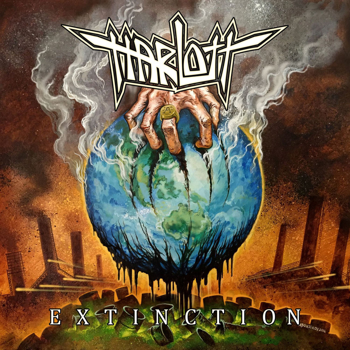 Harlott – Extinction vinyl record cover