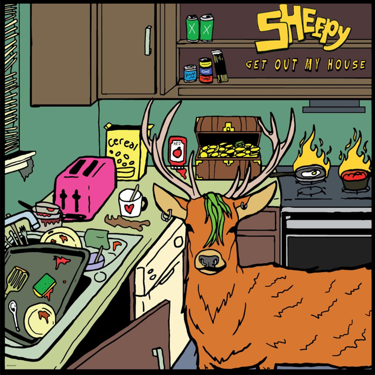 Sheepy – Get Out My House vinyl record cover