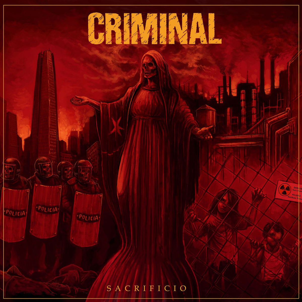 Criminal – Sacrificio vinyl record cover
