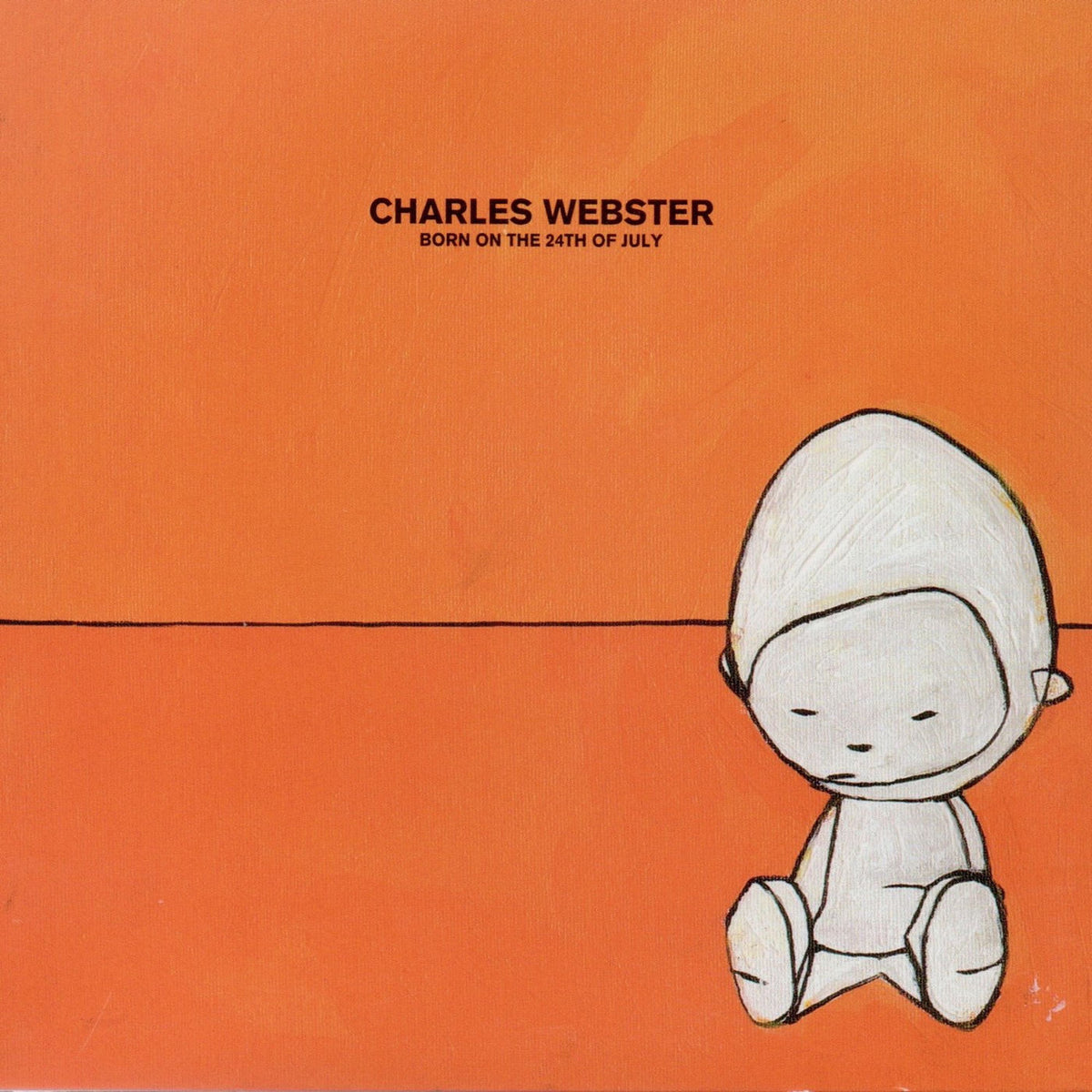 Charles Webster – Born On The 24Th Of July (Reissue) (Transparent Orange Vinyl) vinyl record cover