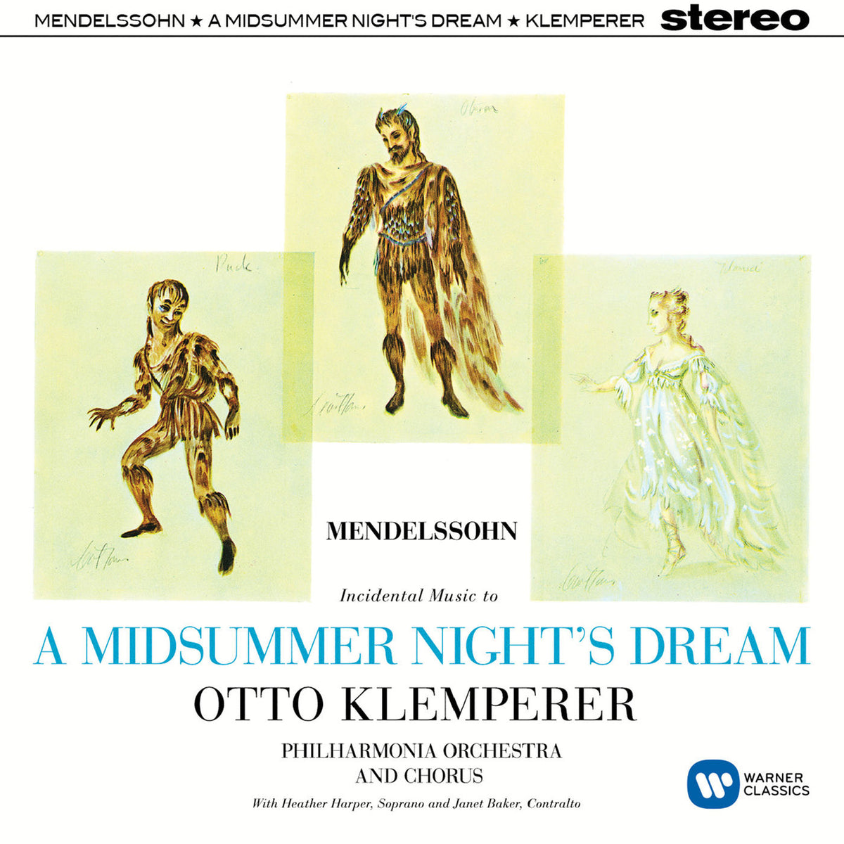 Otto Klemperer – Mendelssohn: A Midsummer Night's Dream vinyl record cover
