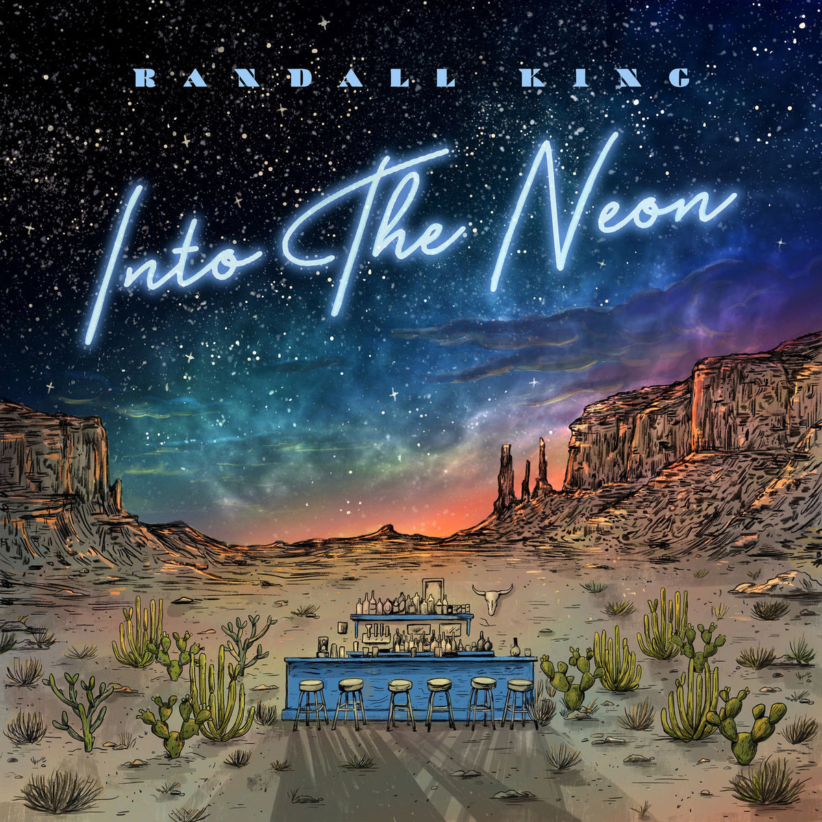 Randall King – Into the Neon (2LP) vinyl record cover